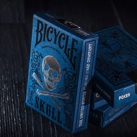 Cartes de vélo originales, 1 pièce, cartes de jeu de luxe avec crâne, carte magique de Poker, tour rapproché pour les professionnels ► Photo 1/6
