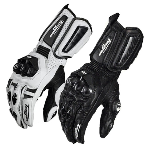 Gants de Moto respirants en cuir, en fibre de carbone, pour Motocross, pour l'équitation ► Photo 1/6