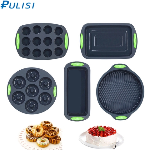 Moules à gâteaux en Silicone | Moules à donuts en Silicone, poêles à muffins, ustensiles de cuisine, Desserts bricolage, moule de cuisson, outils de cuisson 1 pièce ► Photo 1/6