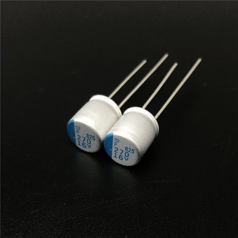 10 pièces 270uF 16V NCC PSF serires 8x8mm Super bas ESR 16V270uF pour carte mère VGA condensateurs solides ► Photo 1/2