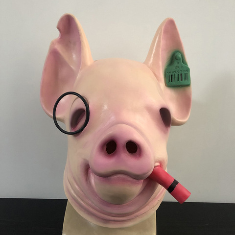 Masque tête de cochon de la légion, en Latex, accessoires de Costume pour Halloween et carnaval ► Photo 1/5