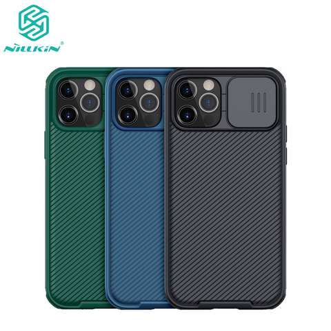 Pour iPhone 12 Pro Max étuis NILLKIN Camshield Pro caméra Protection étui boucliers pour apple iphone 12 mini couverture de glissière de luxe ► Photo 1/6