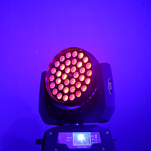 Projecteur de lumière avec tête mobile led zoom lavage 36x12w rgbw, lumière de scène lavage dmx équipement pour dj ► Photo 1/6