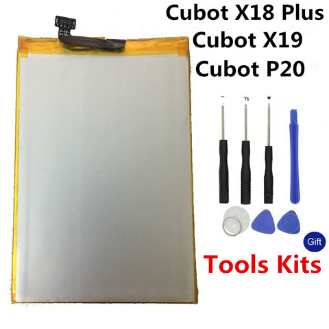 Batterie de remplacement pour Cubot X18 Plus, 4000mAh, haute capacité, Original, pour Cubot X19 P20, en Stock + outils ► Photo 1/3