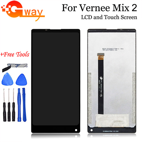 Pour Vernee Mix 2 écran LCD + écran tactile 100% Original testé numériseur panneau de verre remplacement pour Vernee Mix 2 téléphone ► Photo 1/5