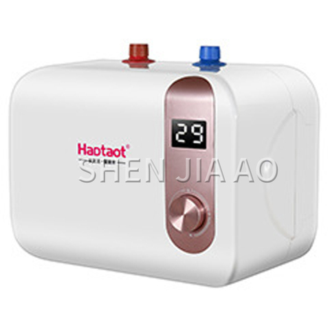 Chauffe-eau électrique 8l 220v, stockage, petit format, chauffage rapide, affichage digital, usage domestique ► Photo 1/6