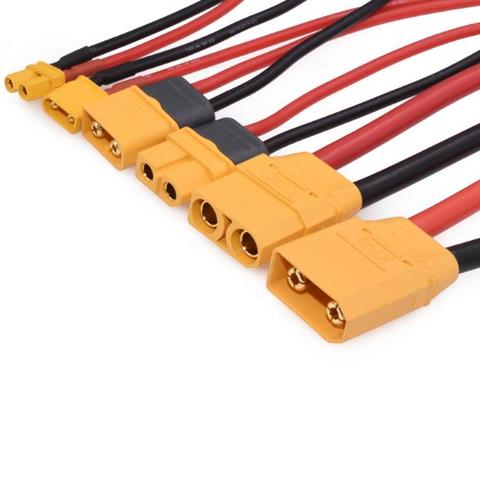 Câble connecteur mâle/femelle XT30/XT60/XT90/MR30/EC5, 10CM, en Silicone, pièces de batterie RC ► Photo 1/3