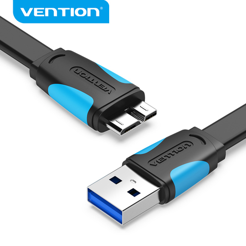 Vention USB Micro B câble pour taper un Micro câble transfert de données chargeur rapide cordon pour disque dur Samsung USB 3.0 Micro B cordon de données ► Photo 1/6