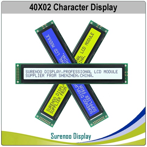 402 40X2 4002 caractère LCD Module écran d'affichage LCM jaune vert bleu avec rétro-éclairage LED ► Photo 1/4