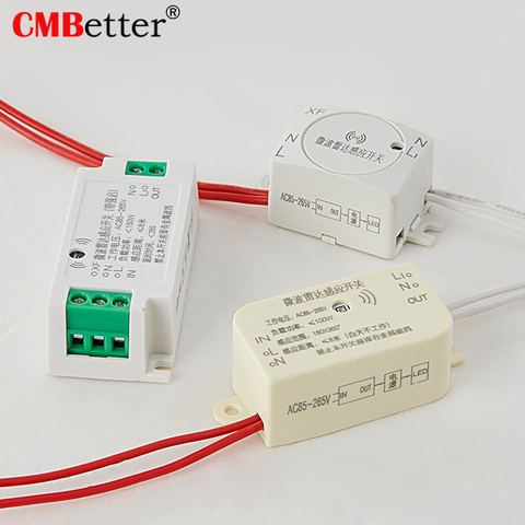 Détecteur de mouvement par Radar à Induction automatique, 110-220V, micro-ondes, panneau de détection pour plafonnier, escaliers ► Photo 1/6