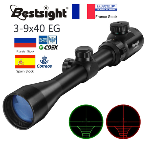 Objectif optique 3-9x40, télémètre rouge vert éclairé, fusil de Sniper objectif de chasse ► Photo 1/6
