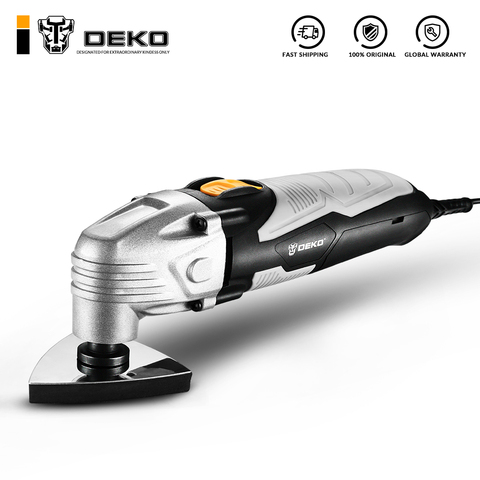 Outil multifonction DEKO oscillant, rénovateur à vitesse Variable multi-outils 220V, scie à tondeuse électrique pour le travail du bois, DKOM40LD1 ► Photo 1/6