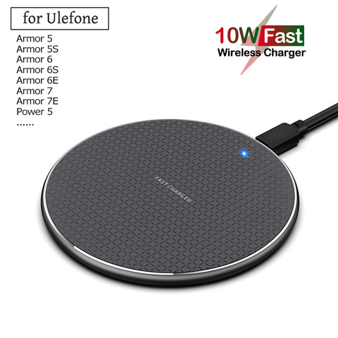 Qi 10W charge sans fil rapide pour Ulefone Armor 5 5S 6 6S 6E 7 7E X Power 5 5S téléphone chargeur sans fil ► Photo 1/6