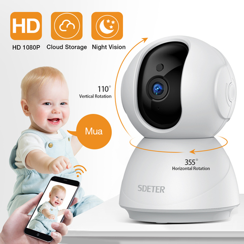 1080P bébé moniteur avec Wifi caméra sans fil Vision nocturne Surveillance sécurité CCTV IP caméra vidéo pour enfants nounou et animal de compagnie Cam ► Photo 1/6