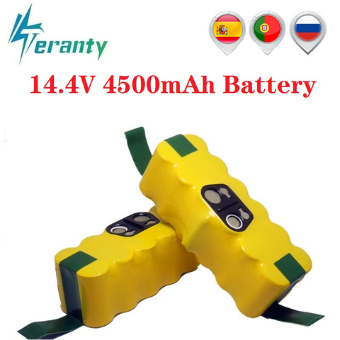 14.4V 4500mAh Ni-MH pour iRobot Roomba 500 510 530 532 534 535 540 550 560 562 570 580 600 610 700 760 770 780 800 980 R3 ► Photo 1/6