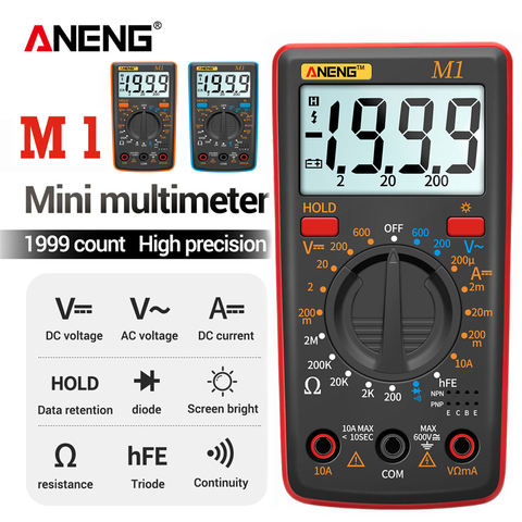 ANENG – multimètre numérique M1, testeur de multimètre, True Rms, multimètre numérique, multimètre, multimètre, Dmm 400a 10A ► Photo 1/6