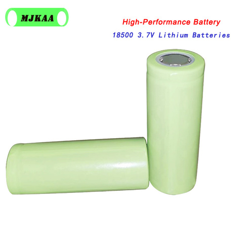 2 batteries rechargeables 18500 18490 3.7V, vraie batterie Li-ion 1400mAh, pour lampe de poche, torche, utilisation équipement médical ► Photo 1/4