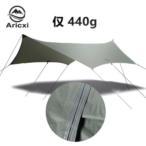 Aricxi – tente de camping extérieure, 3.9x2.9 mètres, revêtement en nylon et silicone 15D, abri de haute qualité en forme de papillon ► Photo 1/6