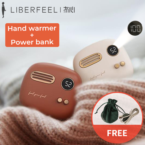 Liberfeel Maoxin main chauffe batterie de puissance électronique rétro powerbank mini powerbank pour xiaomi huaweiPhone 6 7 8 X chauffe-mains rechargeable ► Photo 1/6