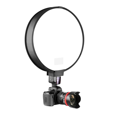 40cm 30cm rond universel Portable Speedlight Softbox Flash diffuseur sur le dessus boîte souple pour caméra Flash diffuseur de lumière livraison directe ► Photo 1/6