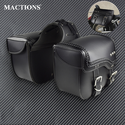 Sac étanche de rangement latéral universel, sac de selle pour moto, pochette à outils pour Harley pour Yamaha et Suzuki et Honda ► Photo 1/6