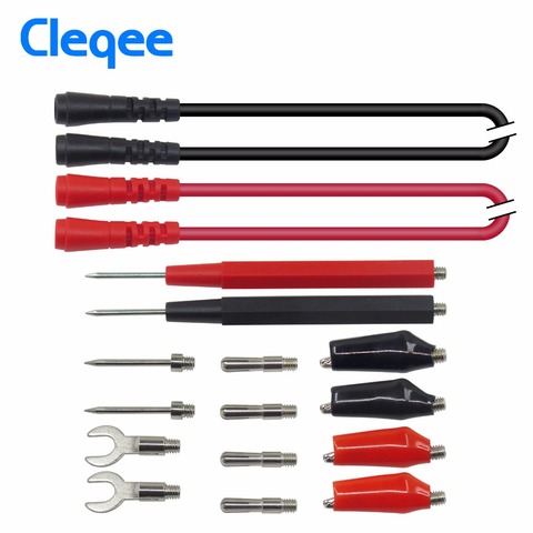 Cleqee P1500 – Kit de fils de Test remplaçables, sonde pour multimètre numérique, plume Crocodile, broches de Test ► Photo 1/6