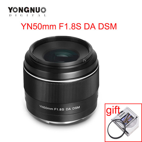 Yongnuo – objectif APS-C automatique YN50mm F1.8S DA DSM pour Sony APC-C 1.8, Format AF/MF a6400, à bouche unique, 50mm, avec USB ► Photo 1/6