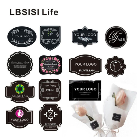 LBSISI Life – autocollants personnalisés avec Logo imprimé, étiquettes en papier imperméables, décoration de mariage et de noël, 1000 pièces ► Photo 1/6