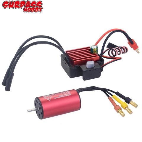 SURPASSHOBBY – moteur sans balais KK Combo 2040 2280KV 3200KV 3900KV 4480KV, avec ESC 35a, pour voiture Traxxas HSP Tamiya Axial 1/16 1/18 RC ► Photo 1/6