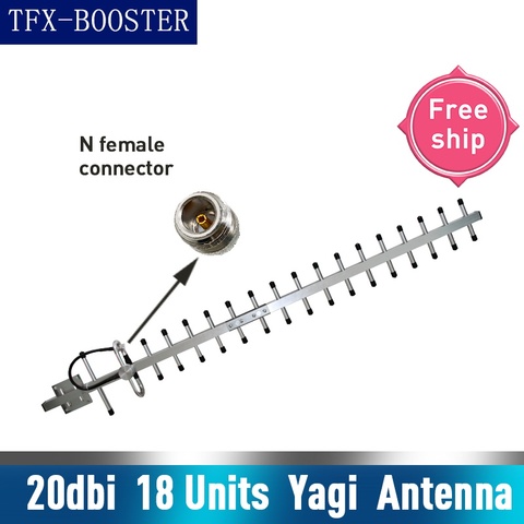 Antenne TFX-BOOSTER 20dBi Gain Yagi antenne 700-2700mhz antenne extérieure 3G 4g Lte antenne externe Yagi avec N femelle 2g 3g 4g ► Photo 1/5