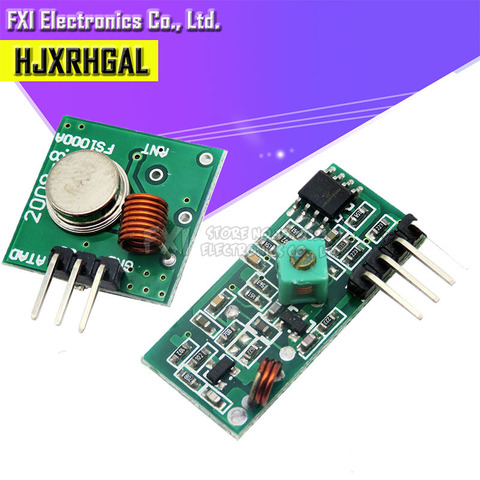 1 paire (2 pièces) 433Mhz RF émetteur et récepteur Module kit de liaison pour/bras/MCU WL bricolage 433mhz sans fil livraison gratuite ► Photo 1/2
