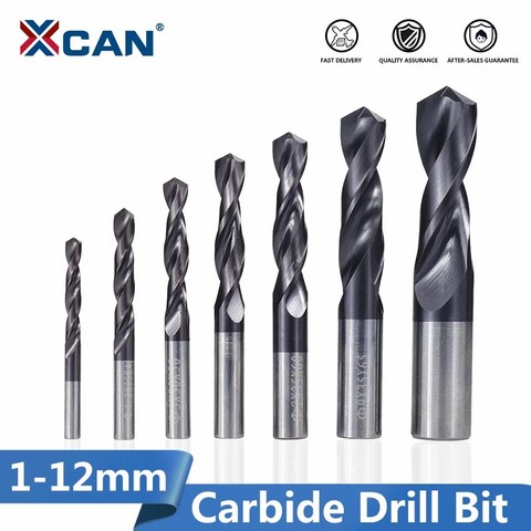 XCAN-mèche hélicoïdale en carbure de 1.0 à 12mm, mèche revêtue pour tour CNC, fraise de trous, outils pour le perçage des métaux ► Photo 1/5