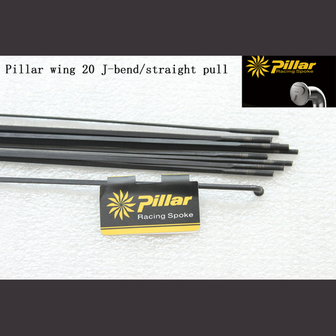 Pillar wing 20 Super léger 4.3g, rayons avec crochet en J ou à traction droite pour vélo de route et vtt ► Photo 1/3