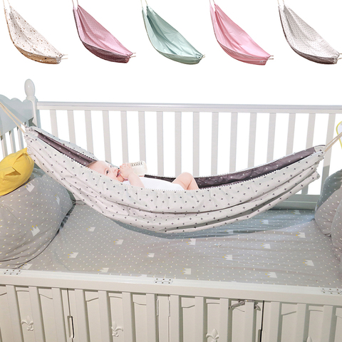 INS-hamac Portable pour bébé, lit de couchage pour nouveau-né, lit-balançoire pour enfant, lit-balançoire sûr, détachable, extérieur, filet ajustable ► Photo 1/6