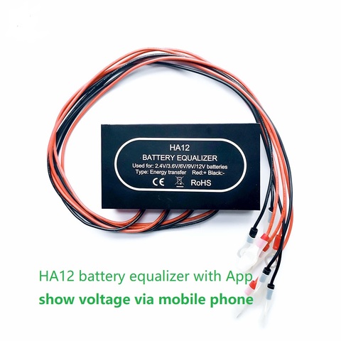 Équilibreur de batterie égaliseur HA12 avec App peut afficher la tension via téléphone portable pour 4x(2V-5V) ou 4x(6V-12V) batterie solaire ► Photo 1/5