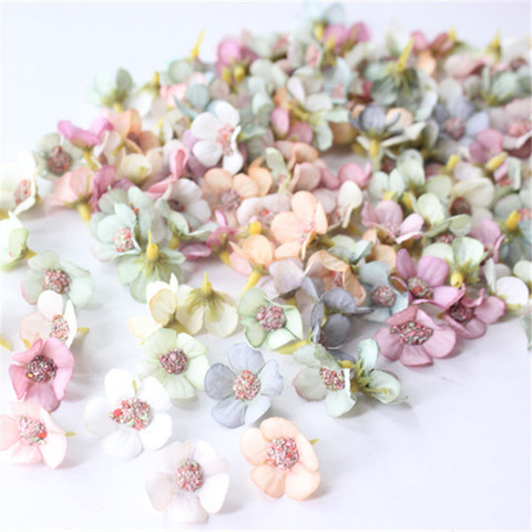 Mini marguerite artificielle en soie, 100 pièces, 2cm, 24 couleurs, pour bricolage, guirlande de mariage Scrapbooking, décoration faite à la main ► Photo 1/6