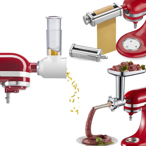 KitchenAid ensemble de four à pâtes 3 pièces accessoires et hachoir à viande, accessoires mélangeur pour mélangeurs verticaux KitchenAid ► Photo 1/6