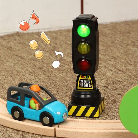 Chantant feu de signalisation jouet feu de signalisation modèle panneau de signalisation adapté au Train Brio K1MA ► Photo 1/6