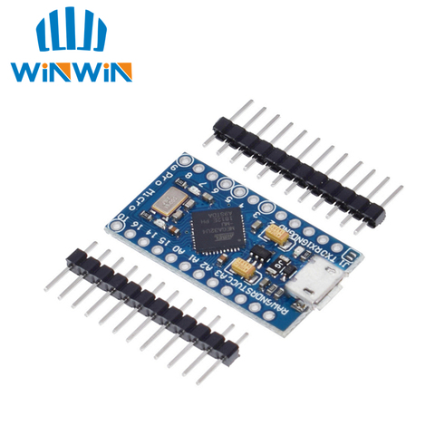 Pro Micro avec le chargeur de démarrage bleu Mini ATmega32U4 5V/16MHz contrôleur de Module Mega32U4 leonardo pour arduino ► Photo 1/1