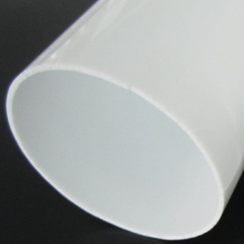 Tube acrylique blanc lait, diamètre 50/60/70/80/90/100mm, Tube de lampe, ornement domestique, abat-jour LED en acier inoxydable ► Photo 1/6