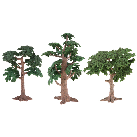 10cm -24cm hauteur plastique modèle arbre jardin Diorama paysage vert mise en page ► Photo 1/5