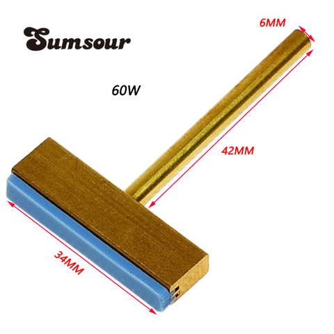 Pointes de fer à souder en T avec presse à chaud pour écran LCD, outils de réparation de puces de câble flexible, 60W ► Photo 1/1