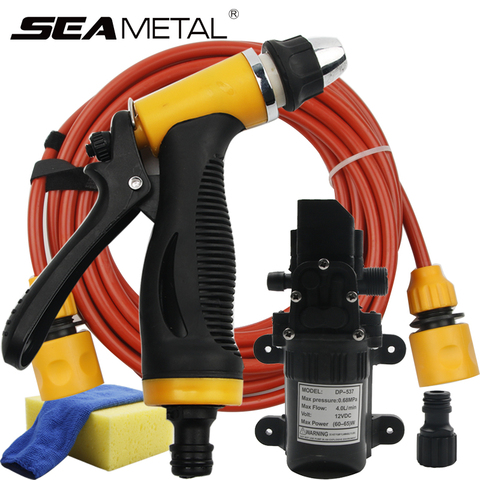 Lave-Auto 12V pistolet pompe nettoyeur haute pression soin lave-linge électrique nettoyage Auto lavage entretien outil accessoires ► Photo 1/6
