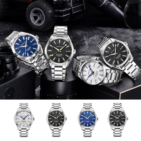 Corgett-montre-bracelet pour hommes, horloge 41mm miotta 8215, calendrier automatique, date mécanique, verre saphir, marque de luxe ► Photo 1/6