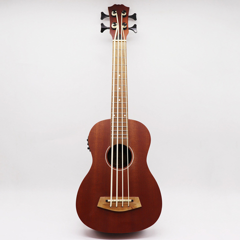 Guitare électrique ukulele 30 pouces, couleur naturelle, corps en bois, 4 cordes, finition mate, mini guitare basse britannique pour enfants ► Photo 1/6