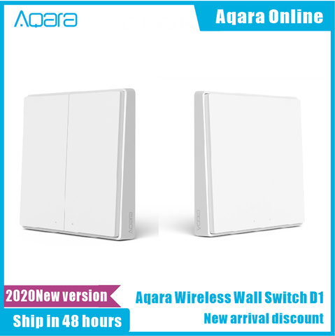 Aqara – interrupteur mural intelligent sans fil, télécommande pour luminaire, ZiGBee, fonctionne avec application Xiaomi mijia Mi Home, Original ► Photo 1/6