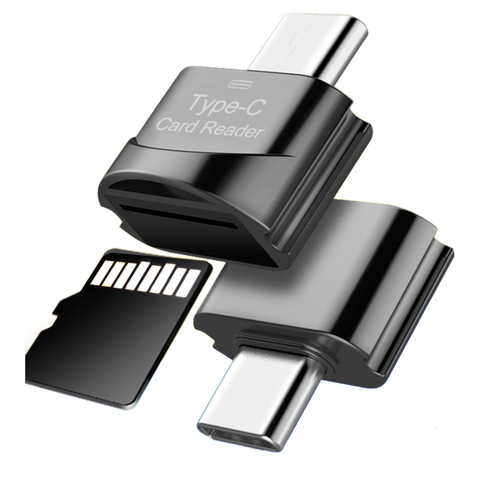 Mini lecteur de cartes mémoire intelligent, USB 3.0, Type C vers Micro SD TF, adaptateur OTG, pour ordinateur portable, Samsung, Huawei ► Photo 1/6