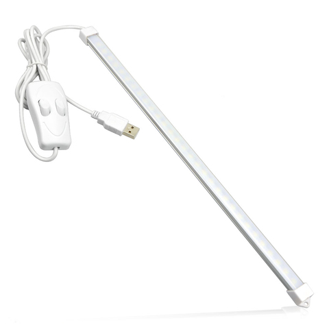 DC 5V USB rigide barre de LED bande lampe 3 couleurs variable livre lumière LED bureau table lampe bande Tube ampoule pour lire la Protection des yeux ► Photo 1/6