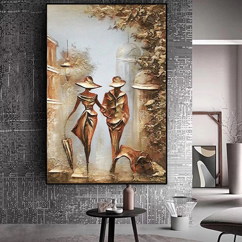 Merveilleux amour romantique couple maison art intéressant toile sur mur art photo salon décoration toile peinture ► Photo 1/6