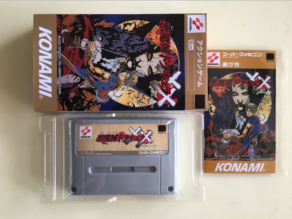 16Bit Jeux ** Akumajo Dracula XX (Japon NTSC-J Version!! Boîte + manuel + cartouche!!) ► Photo 1/1